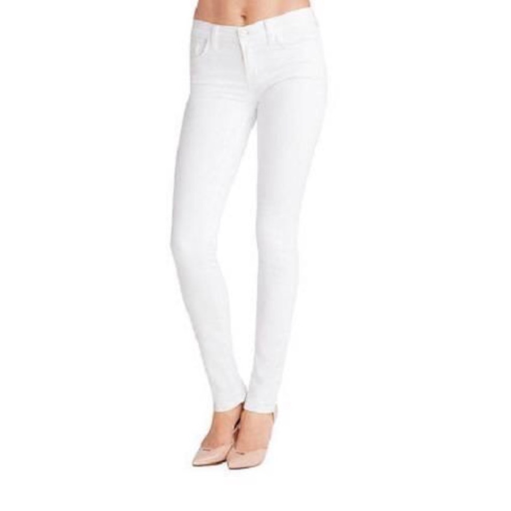 J brand 811 mid rise ankle skinny in white